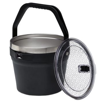 Black 7 Litre Ice buckets Premium Lids Custom branding with laser engraving  or full colour print