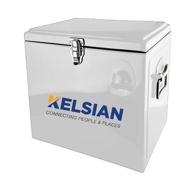 Branded Promotional Eskies and custom cooler boxes, the metal cooler is available in 6 stock colours ready in stock for your corporate branding.