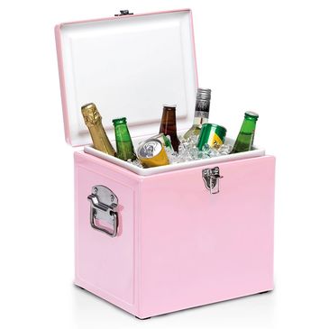 New Pink Retro Branded Cooler Eskies or cooler boxes in Pink, super cute Pink with quality finishes.