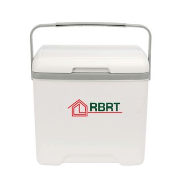 13 litre cooler box with grey contrast features, compact & lightweight design ideal Printed Logo