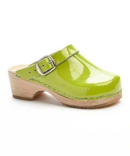 clogs patent leather