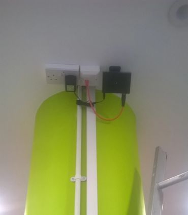 Infrared hearing loop system installed in community area