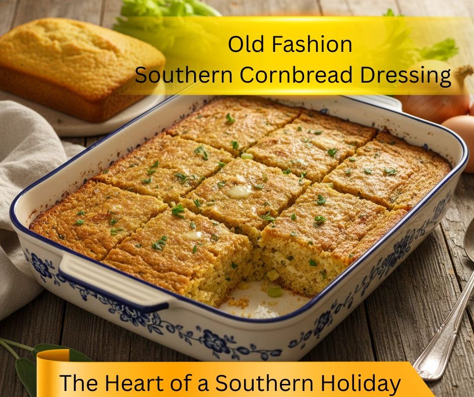 Old Fashioned Cornbread Dressing: A Southern Holiday Tradition
