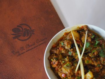 A bowl of Aloo Baigan