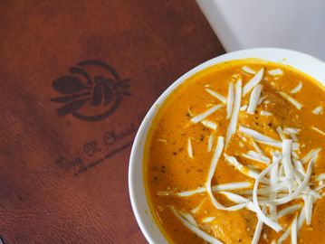 A bowl of Shahi Dum Aloo