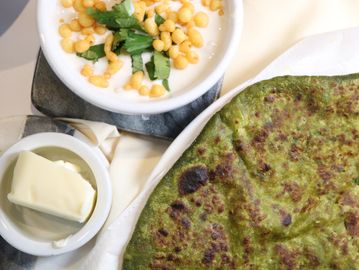 A Spinach Paratha