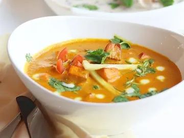 A bowl of Malai Paneer