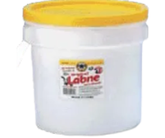 A container of Labne with a yellow lid.