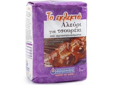 Bag of Greek flour for tsoureki and pastries.