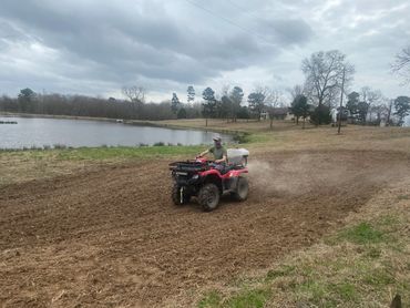 Food Plots being planted near a residence