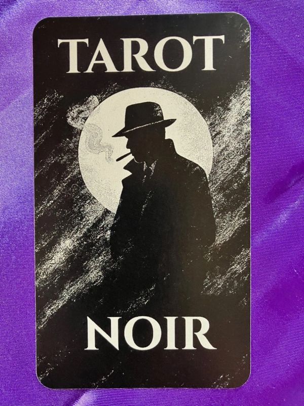 78 exciting unique Tarot cards designed in the style of 1940s Film Noir with crime-based Major Arcan