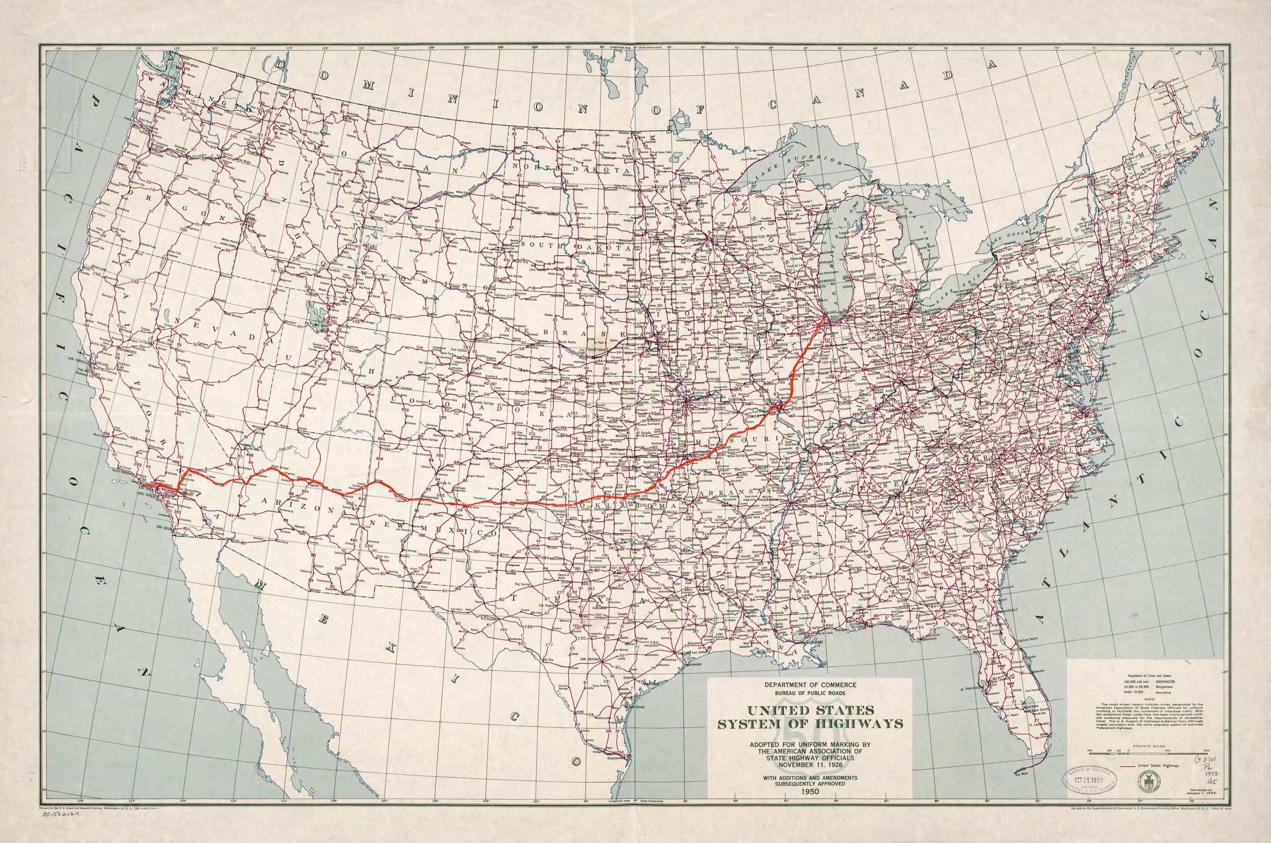 route 66 detailed map