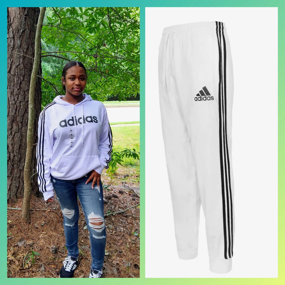 Adidas Super Soft 2pc Jogger Pants and Hoodie Set