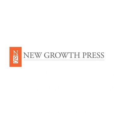 Logo of New Growth Press with orange and gray text.