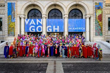 Distinguished Clown Corps Group Photography, Detroit Michigan