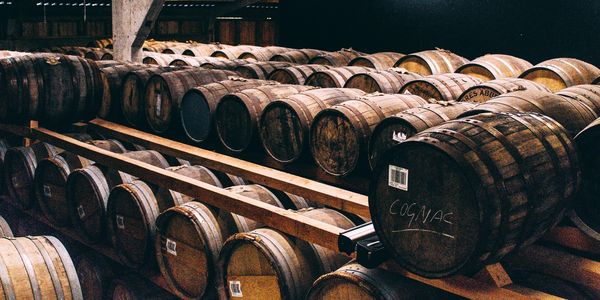 Whisky Casks in a warehouse