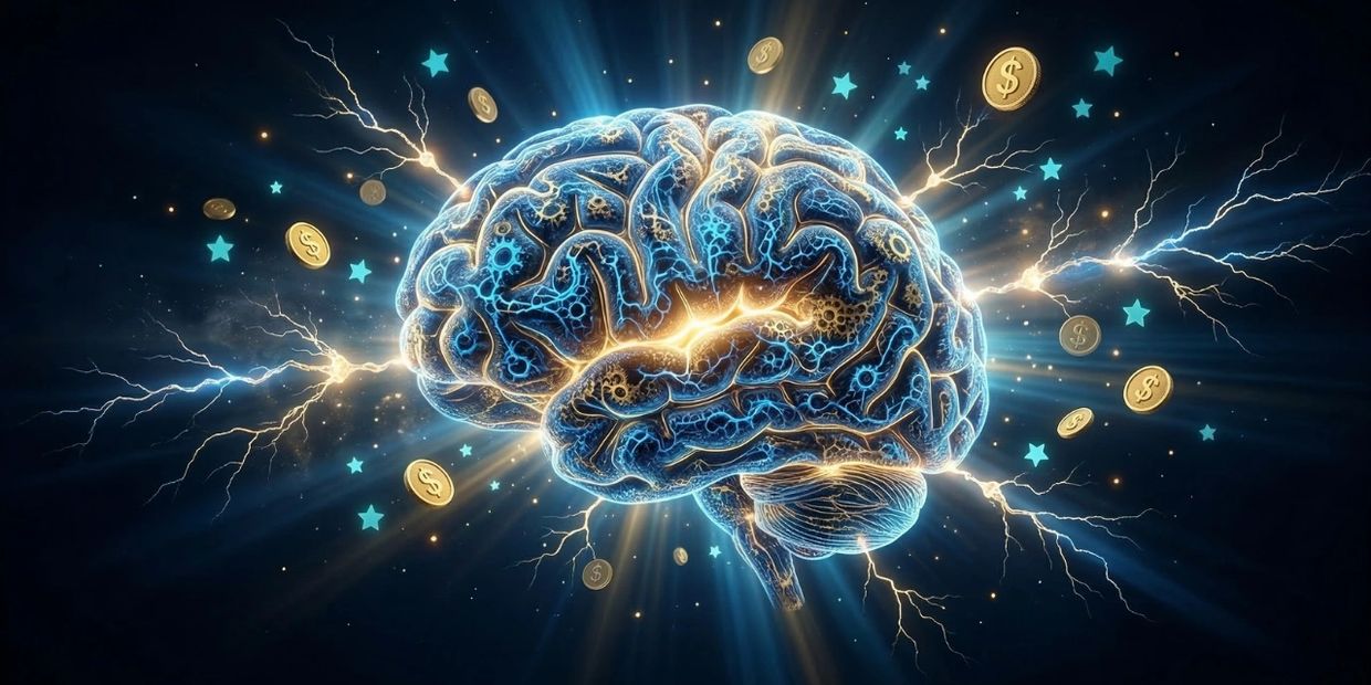 Glowing human brain with neural pathways firing against a cinematic background — Mental BBL™ by VPS