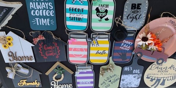 hand-painted door hangers