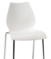 White Chair with Chrome Frame  $2.80 ea