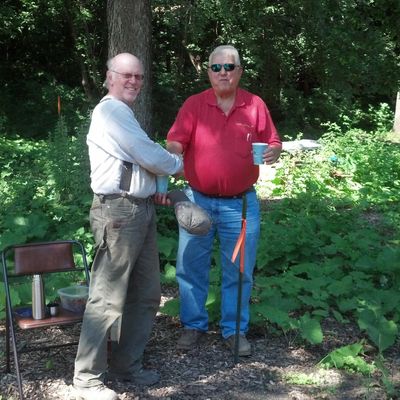 Tom with Pete Miller, Miller Excavating 