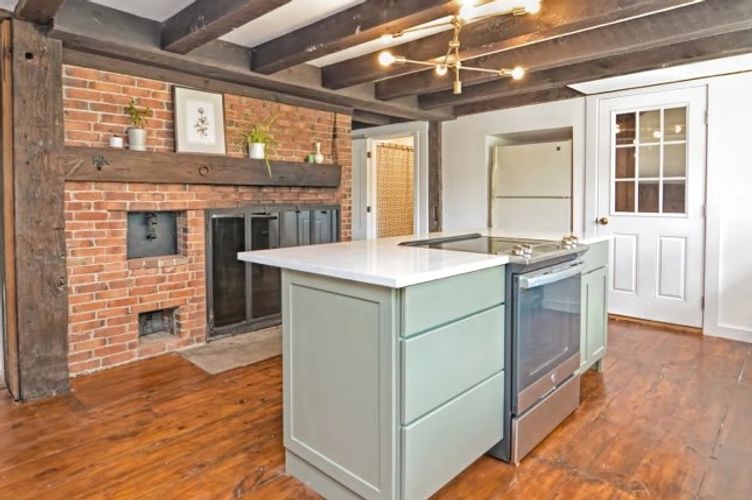 Kitchen remodel of 1780 farm house