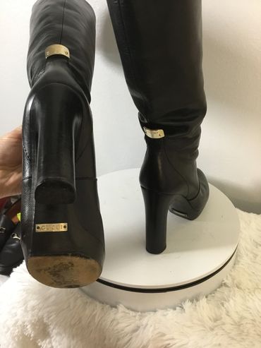 Gucci Black Knee-High Women's Boots