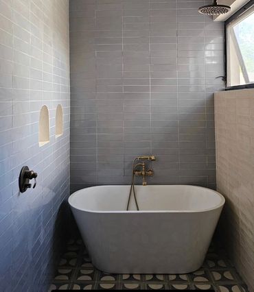 Baño residencial.