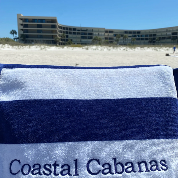 Coastal Cabanas beach towel