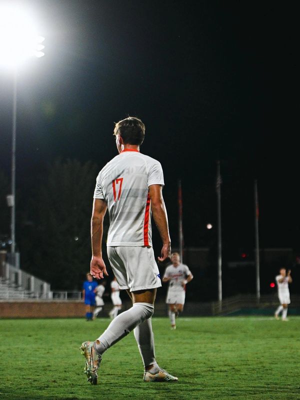 Tyler Trimnal playing soccer