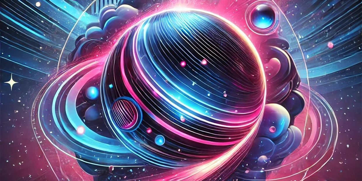 A vibrant graphic image of a growing universe created with illustrator