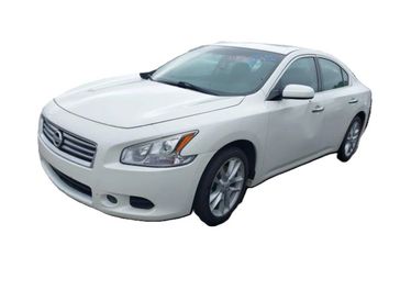 White sedan car isolated on white background.