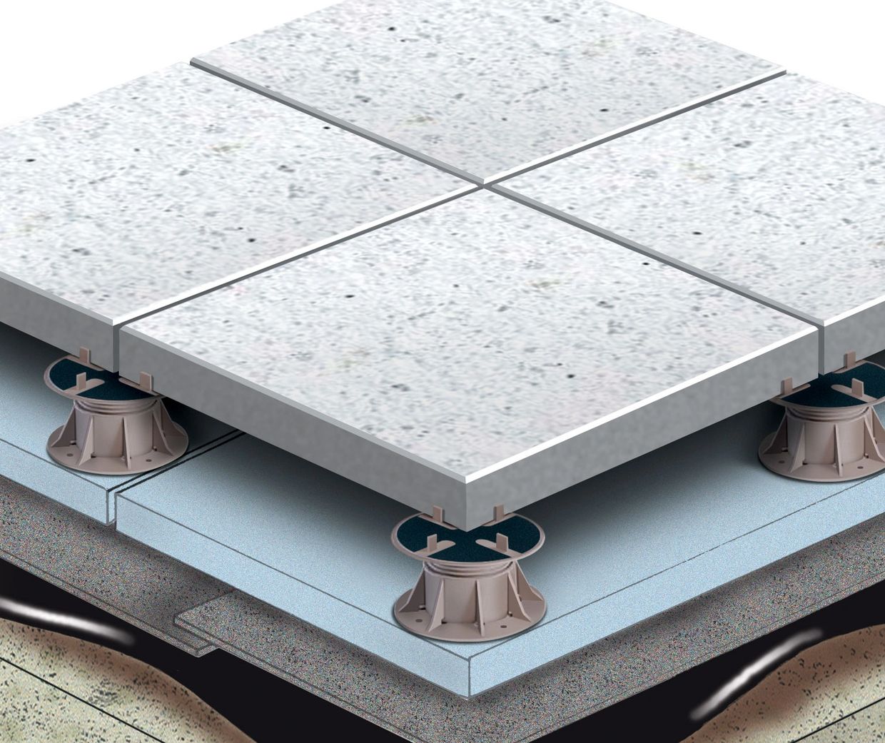 PAVERSHIELD Roof Pavers CONCRETE FACED INSULATION CONTINUOUS