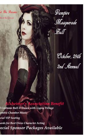 Vampires Masquerade Ball 09 Flyer, VMB '09 Flyer front Mode…