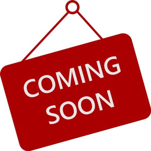 Red sign with 'COMING SOON' text.