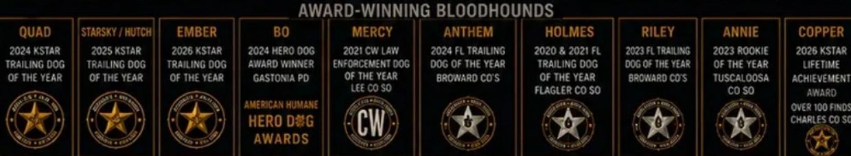 AWARD WINNING BLOODHOUNDS 