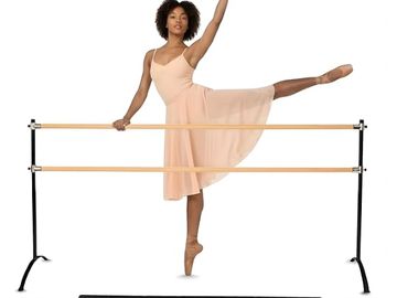 Woman taking a Potable built barrier