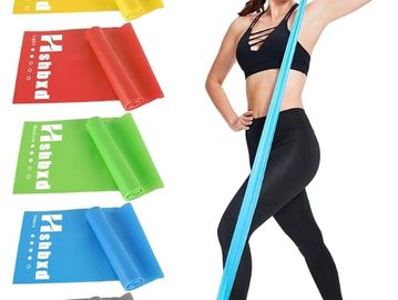 Woman taking exercise with built