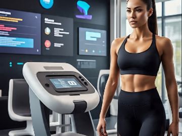 Woman Taking a exercise in the gym