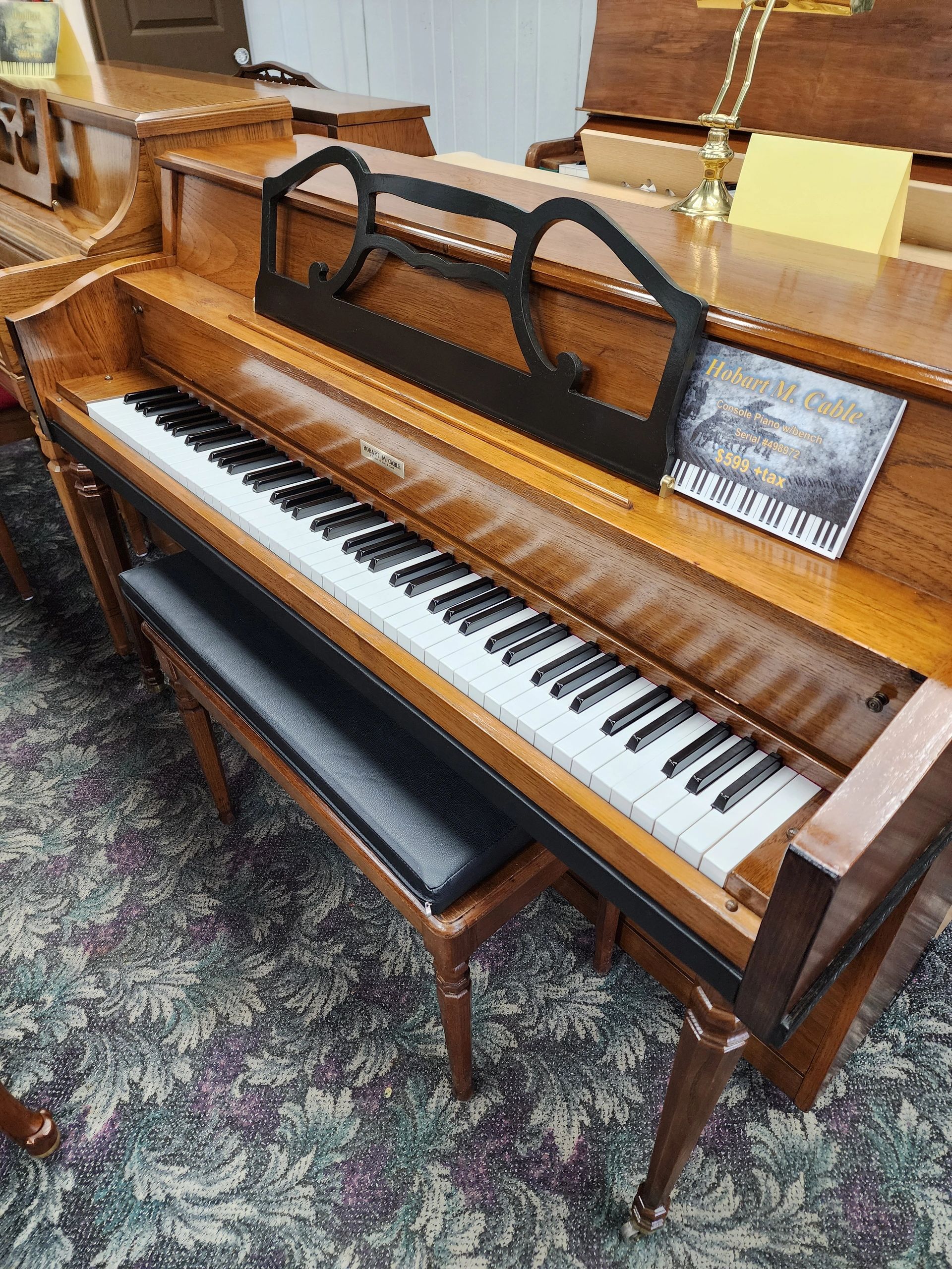 Hobart M Cable console piano originally $599 NOW 30% OFF - JUST $419!