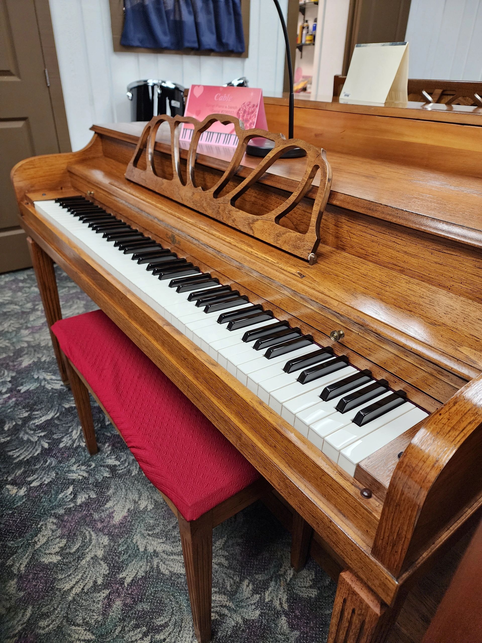 Cable spinet piano - originally $599. NOW 30% OFF!  JUST $419!