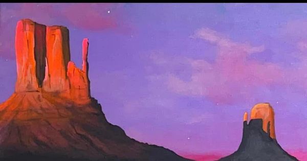 Monument Valley  acrylic on canvas painting 