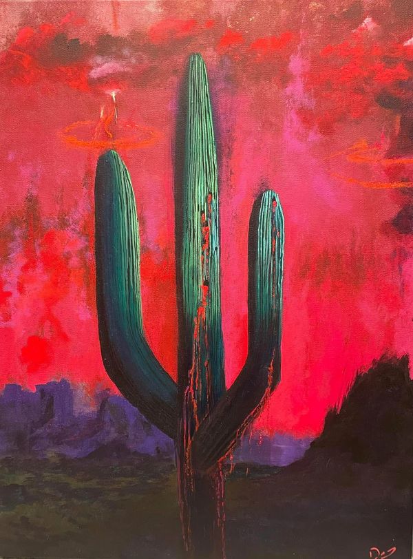 Untitled - acrylic on canvas painting
