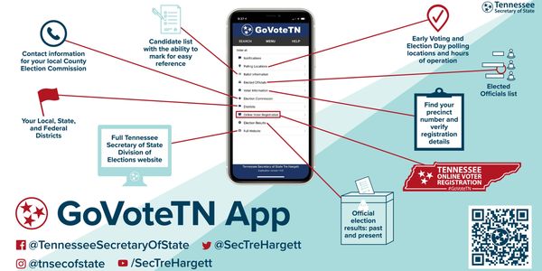 The GoVoteTN app is available for download  - Apple or  Google Play store.