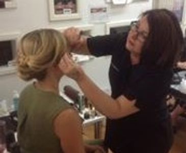 Owner : Christine Austin
Applying Makeup for Shelley Craft from  The Block