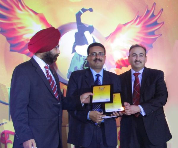 Receiving awards from HOD