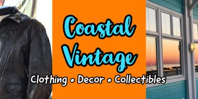 Coastal Vintage clothing, decor and collectibles store logo.