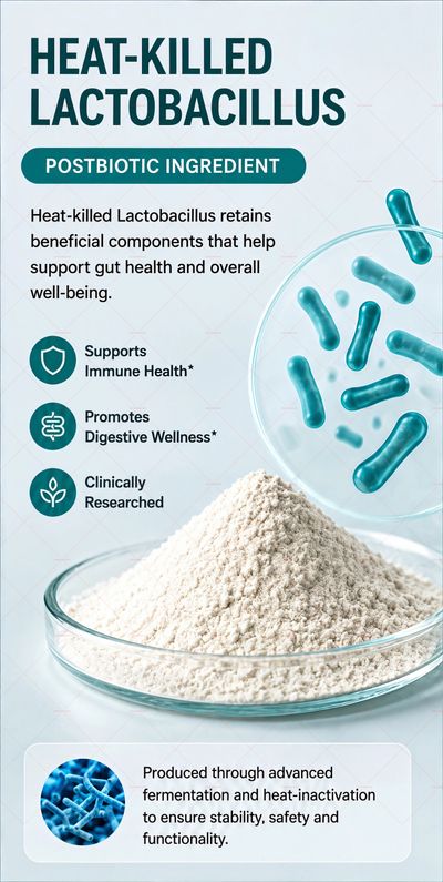 <img src="postbiotic-manufacturer.jpg" alt="Postbiotic Ingredient Manufacturer">
