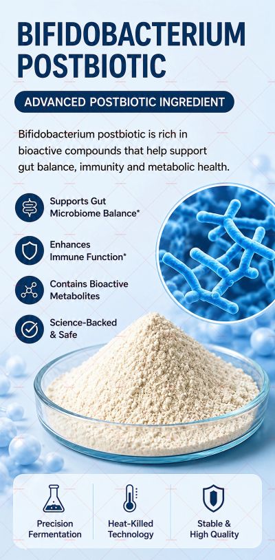 <img src="bifidobacterium-postbiotic-powder.jpg" alt="Bulk Bifidobacterium Postbiotic Powder">