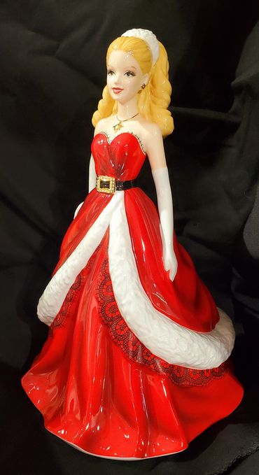 Royal Doulten Barbie Christmas figure 