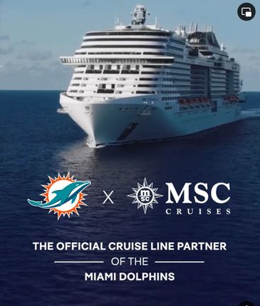 MSC Cruises Teams Up With The Miami Dolphins